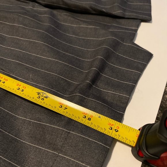 Mustard Seed Long Vest Women’s Small Grey and White Stripes - Picture 11 of 14